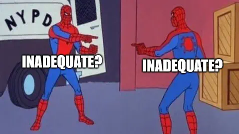 The Spiderman pointing meme